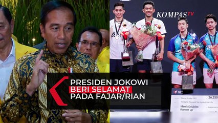 Presiden Jokowi Beri Selamat pada Fajar/Rian Jadi Juara Denmark Open 2022
