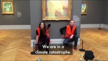 Regardez ces deux militants écologistes s'en sont pris, à une oeuvre de l'artiste impressionniste Claude Monet conservée au musée Barberini de Postdam, en Allemagne