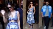 Malaika Arora's 49th Birthday Bash: Malaika looks Hot in white and blue outfit at her birthday bash
