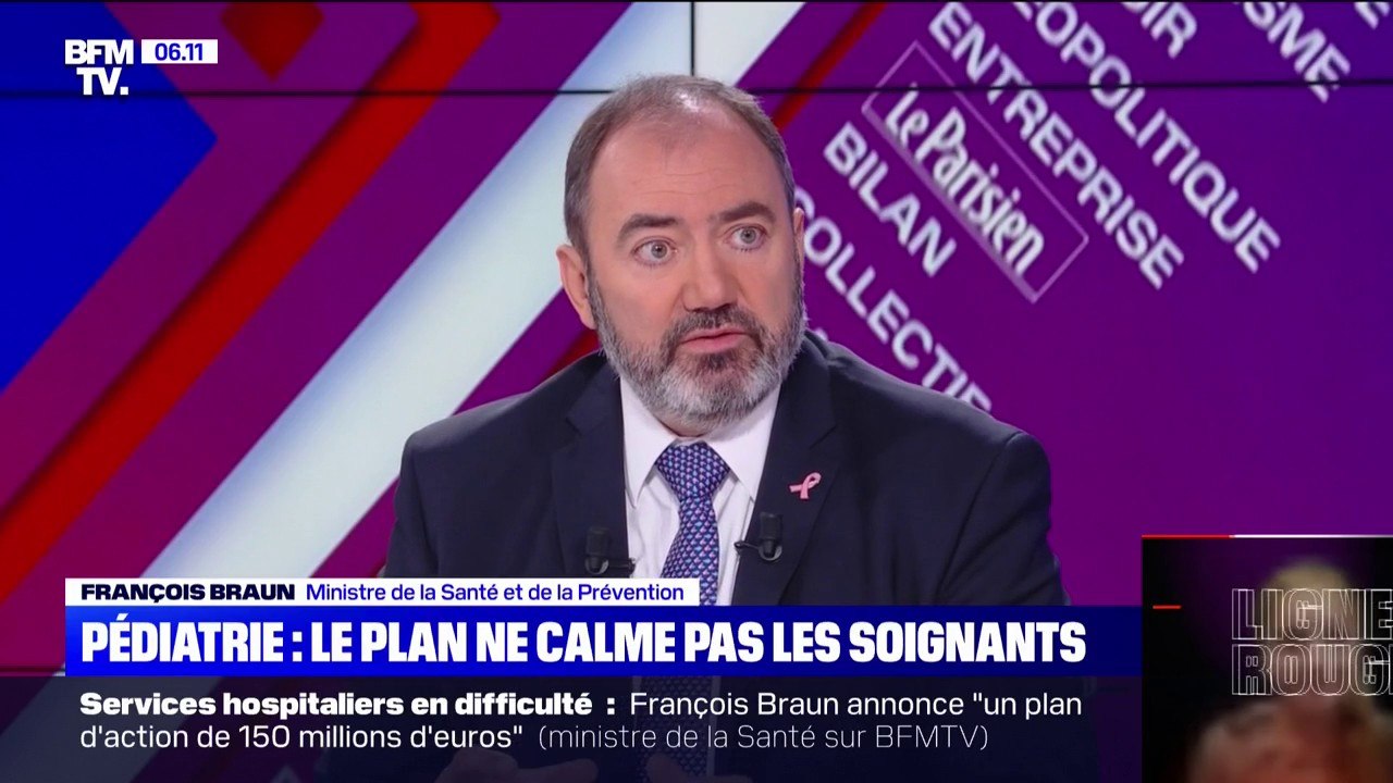 Pédiatrie: le plan de 150 millions d'euros annoncé par le ministre François Braun ne calme pas les soignants
