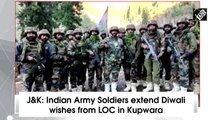 J&K: Indian Army Soldiers extend Diwali wishes from LOC in Kupwara