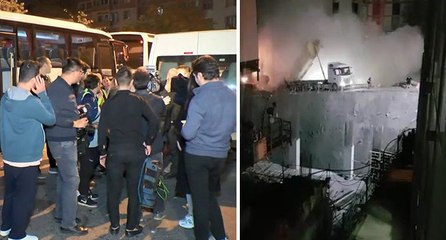 Küçükçekmece’de Arel Üniversitesi binasının bir kısmı çöktü