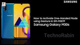How to Activate One-Handed Mode using Gesture in SM-M307F Samsung Galaxy M30s