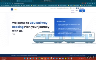 IRCTC AGENT TICKET BOOKING IN CSC LOGIN OF GSWS | AP SEVA | VSWS