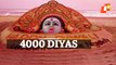 Goddess Kali Created From Sand & Diyas In Puri By Sand Artist Sudarsan Pattnaik