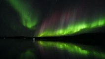 Spettacolare aurora boreale a Rovaniemi in Finlandia