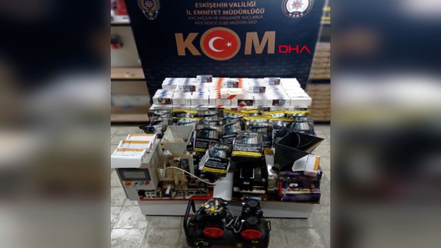Eskişehir'de 650 kilo kaçak tütün ve makaron ele geçirildi