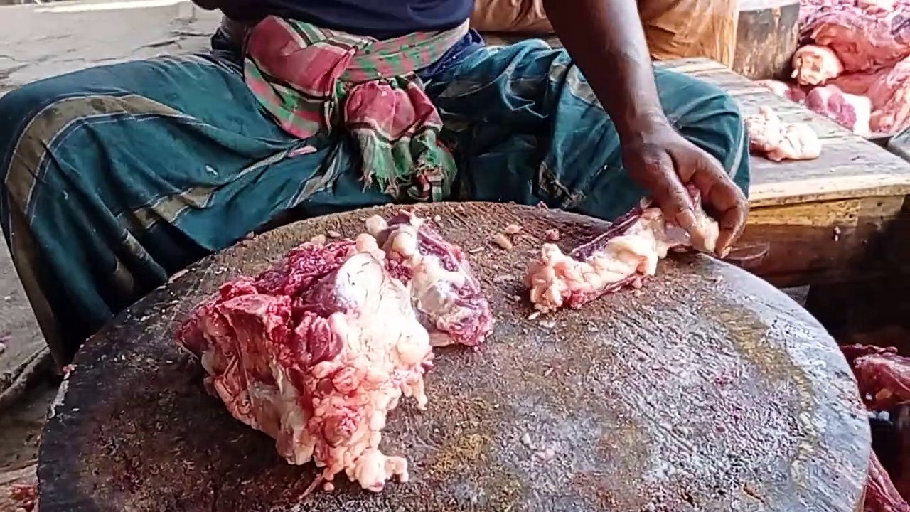 Beef cutting skills by brilliant butcher. Meat cut' video