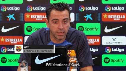 Xavi : "Il ne faut pas comparer Pedri et Gavi"