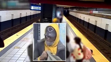 Brooklyn'de tren bekleyen yolcuyu rayları itti