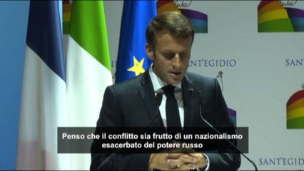 Скачать видео: Macron: il conflitto ucraino non è la guerra del popolo russo