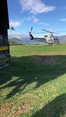 Rico Estero en el puesto de Mando Avanzado del incendio del Valle de Mena