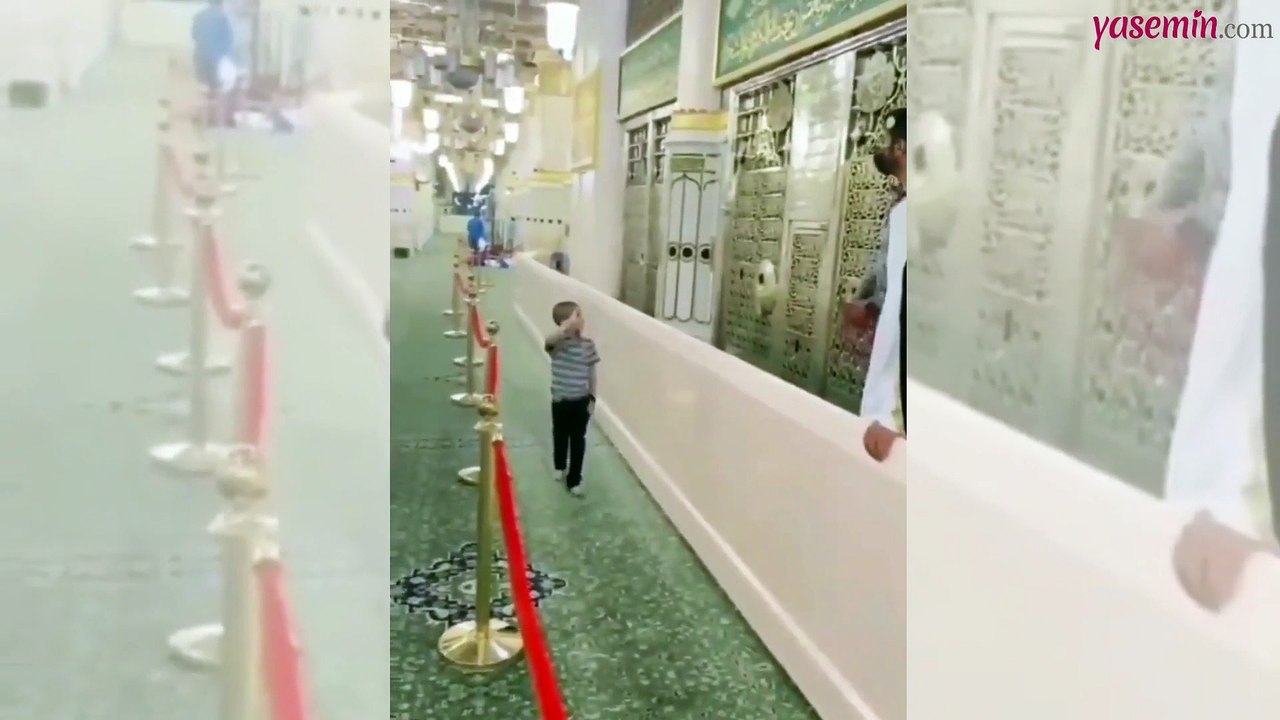 Bir çocuğun Peygamber Efendimiz (SAV)'e sevgi ve saygısı duygulandırdı!