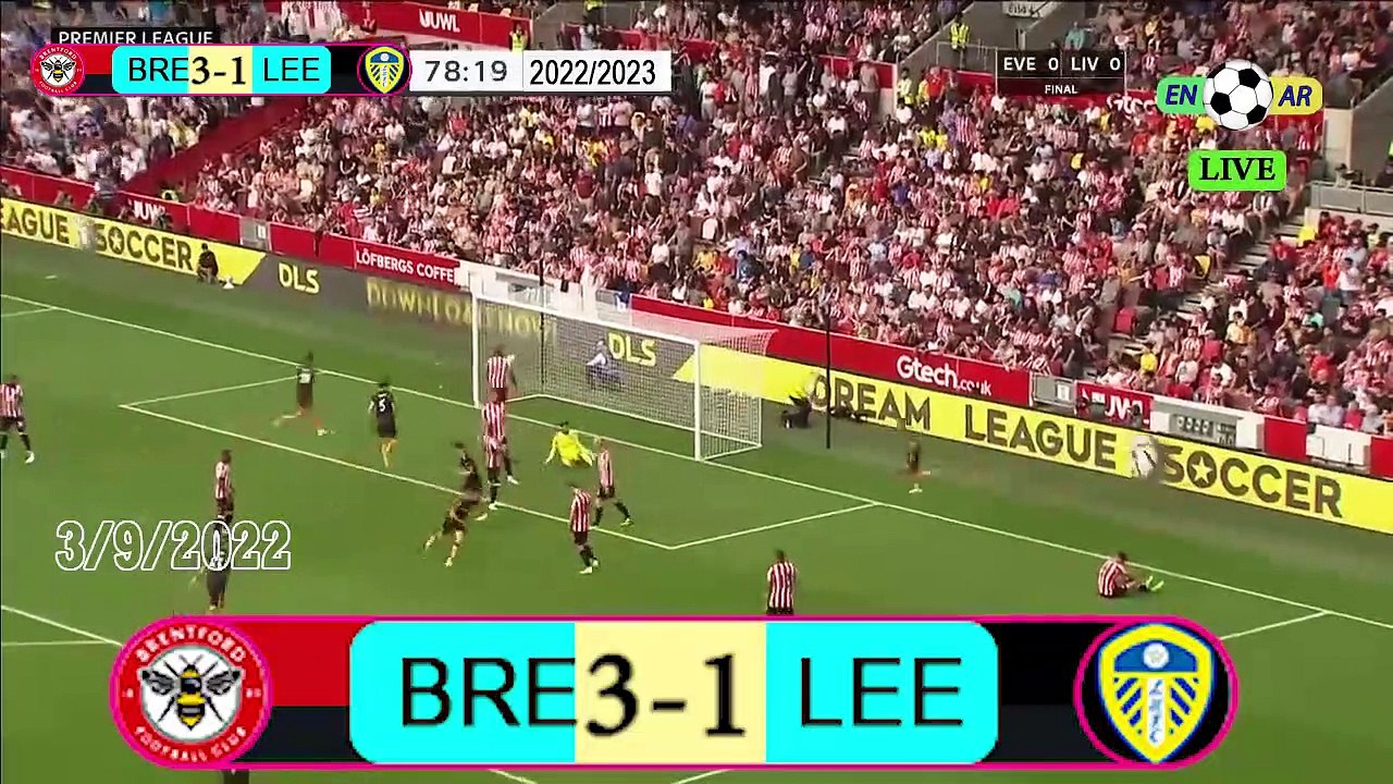 Brentford 5-2 Leeds / ليدز2- 5برينتفورد   / English Premier League 2022 / 2023  الدوري الإنجليزي الممتاز