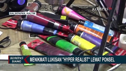 Menikmati Lukisan Hyper Realist Karya Cadio Torompo Lewat Ponsel