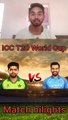ICC T20 World Cup IND vs Pakistan match highlights
