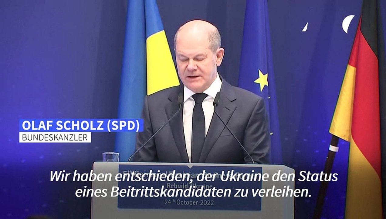 Scholz: Ukraine-Investitionen 'in künftiges EU-Mitglied'