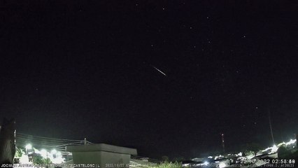 Chuva de meteoros do cometa Halley é registrada no Planalto Norte de SC