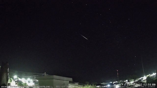 Chuva de meteoros do cometa Halley é registrada no Planalto Norte de SC