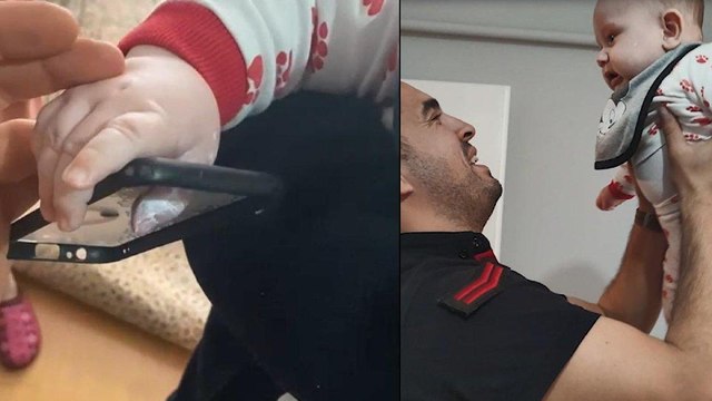Göktuğ bebeğin telefon kılıfının deliğine sıkışan parmağını itfaiye kurtardı