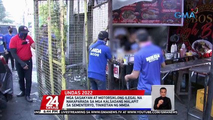 Mga sasakyan at motorsiklong ilegal na nakaparada sa mga kalsadang malapit sa sementeryo, tiniketan ng MMDA | 24 Oras