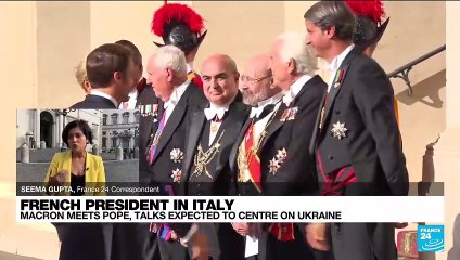 French President Macron meets pope, talks expected to centre on Ukraine