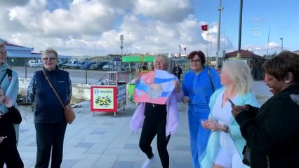 Sinop'a kruvaziyerle turist akını