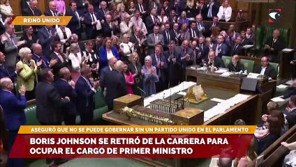 Boris Johnson se retiró de la carrera para ocupar el cargo de primer ministro
