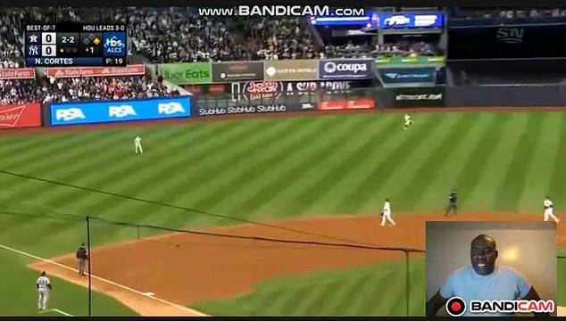 (Babe Ruth is not in that stadium) Yankees get sweeped in the playoff by the Astros