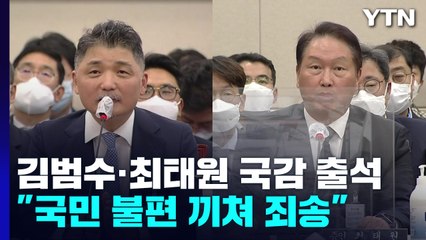 김범수 · 최태원 "국민께 불편 끼친 점 사과" / YTN