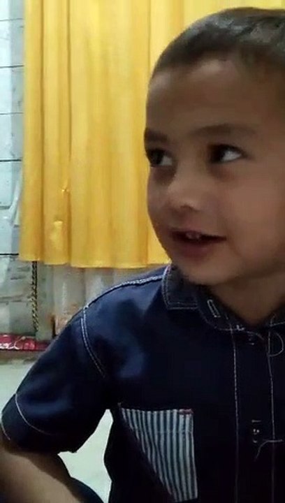 little boy learning to recite
