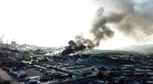 Son dakika haberleri... Kocaeli'de petrol firmasında çıkan yangına müdahale sürüyor