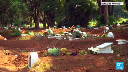 Un memorial en São Paulo, Brasil, como homenaje a las víctimas del Covid-19