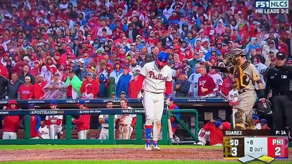 Bryce Harper - Complete video at bat - The NLCS Winning Home Run (10-23-22)