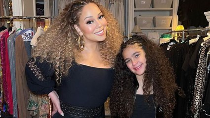 Mariah Carey and Her 11-Year-Old Daughter Monroe Twin with Matching Super-Sized Curls