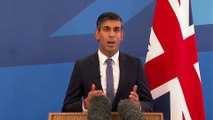 Rishi Sunak gives his first speech after being announced as the UK's next PM