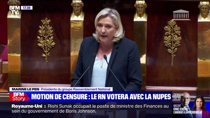 Budget: le RN votera finalement la motion de censure de la Nupes