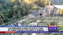 Trabajador de empresa de Internet pierde la vida al caer de una antena en Casa Blanca, Danlí