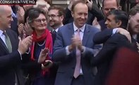 How's that for social distancing, Matt? Ex-health secretary Hancock is SNUBBED by former Cabinet rival Rishi Sunak as he waits to greet the new party leader with a handshake at Tory HQ - ahead of an expected ministerial reshuffle TOMORROW