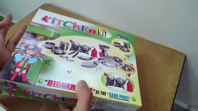 Unboxing and review stainless steel kitchen kit for kids by sunny industries