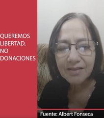 Queremos libertad. No donaciones.