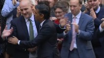 Rishi Sunak ignores Matt Hancock as he celebrates winning Tory leadership