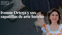 Ivonne Ortega y sus zapatillas de arte huichol imponen moda en San Lázaro | FOTOS