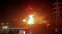Tyre Godown burnt : कबाड़ में आग के बाद टायर गोदाम सुलगा, भीषण आग