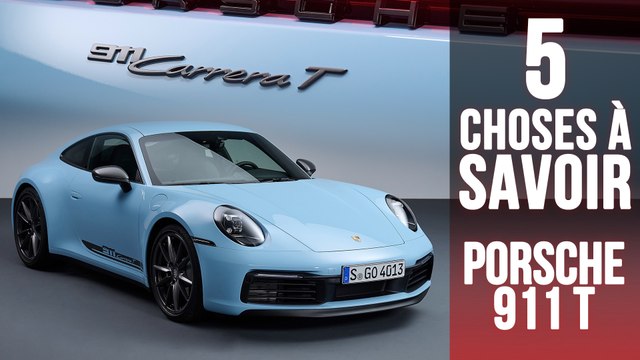 Carrera T, 5 choses à savoir sur la Porsche 911 des puristes