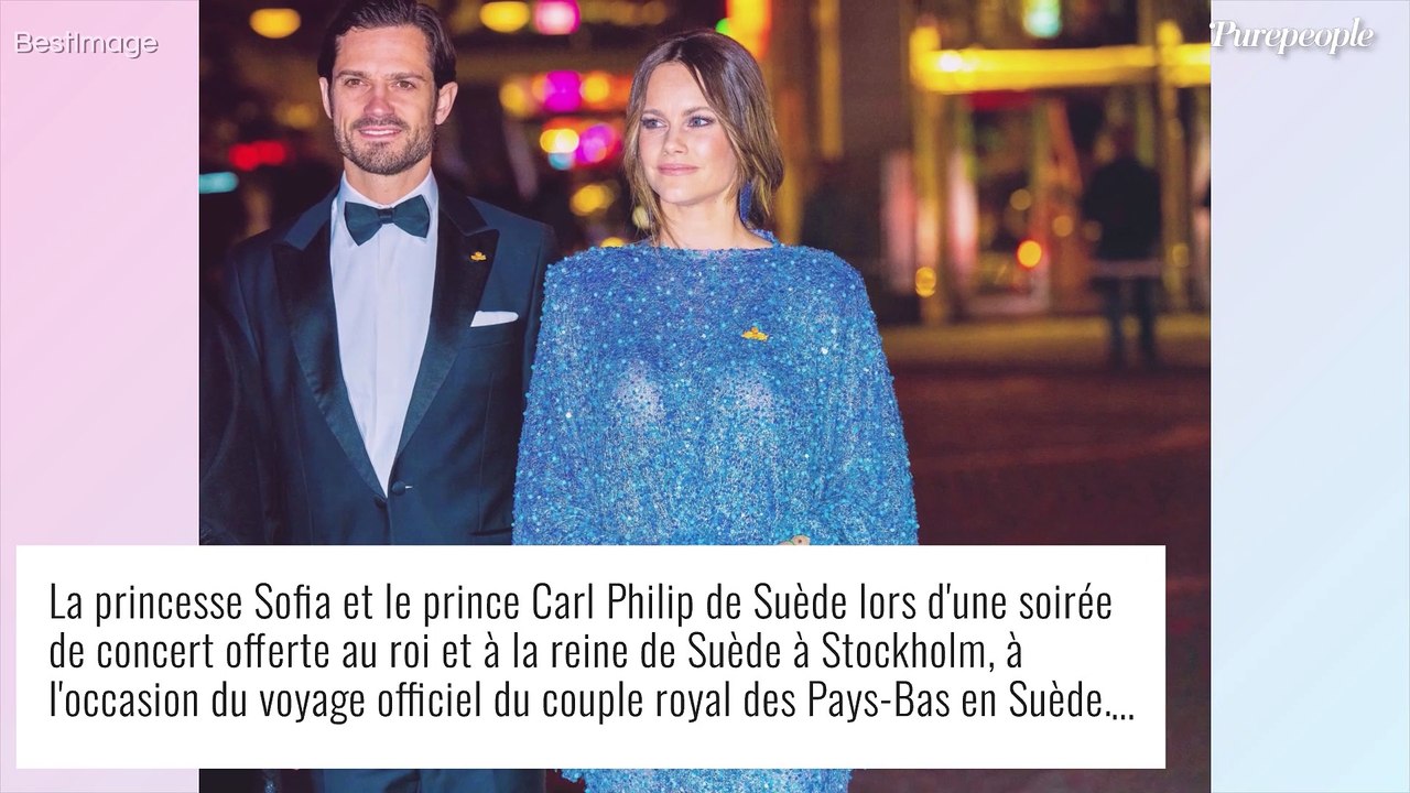 Sofia de Suède scintillante en robe de gala : regards amoureux et sourires coquins à son beau Carl Philip