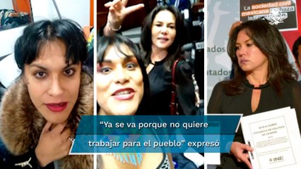 ¡Huevona!, le gritan a diputada que "se va temprano y no quiere trabajar"