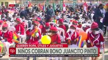 Útiles, ropa y juguetes, comprarán los niños con el bono Juancito Pinto 