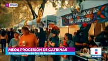 Catrinas toman las calles de la CDMX previo al Día de Muertos