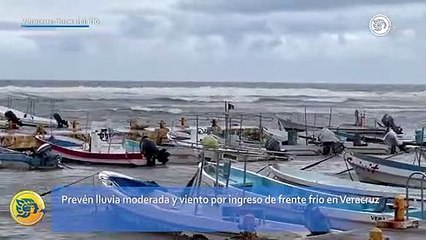 Prevén lluvia moderada y viento por ingreso de frente frío en Veracruz